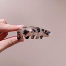 4/1pc French Tortoiseshell Banana Hair Clip, High-End Hair Accessory, Hairpin For Women, Mother's Day/Valentine's Day/Party/Wedding, Beach Accessory, Travel Essential, Mother's Day Gift Summer Hair Claws Beach Claw Clips Vacay Hair Clutch - Multicolor - View 10