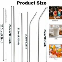 1/2pcs Stainless Steel Coconut Opener Tool Set, With Straw And Cleaning Brush, Easy To Open Fresh Coconut, Essential Kitchen Tool For Coconut Water - Silver - View 3