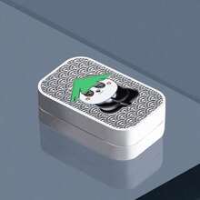 1pc Panda Infinity Push Plate Metal Stress Relief Toy, Office & Outdoor Stress Relief, Birthday/Holiday Gift - Multicolor - View 9