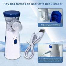 Regalo de San Valentín Inhalador de Vapor Frío Mini Portátil Silencioso Kit Ultrasónico para Viaje y Uso en Casa - Unitalla - Ver 2