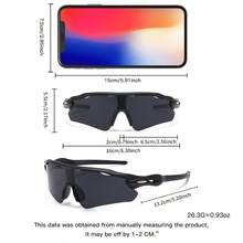 1 Pair Of High-Quality, Stylish, Streamlined Full-Frame Sports Glasses, Available In Multiple Colors, Best Choice Sports. - Lila-röd - Visa 6