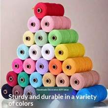 100m Natural Jute Rope, Suitable For Tapestry Hanging, Plant Baskets, Weaving, Gift Wrapping And Wedding Decor - Multicolor - View 9
