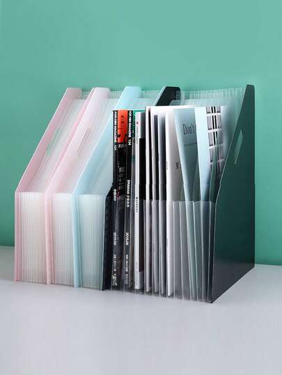 A4 Multi-Layer File Folder With 13 Compartments, Vertical Stand, Portable Accordion Document Organizer, Student Desk File Holder, Large Capacity