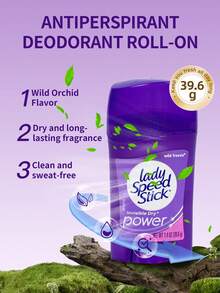 Lady Speed Stick 1 支 39.6g 野生小蒼蘭香調止汗除臭棒，全天汗水與異味控制，清新優雅小蒼蘭香氛，溫和配方適合女性，滑順質地適用於腋下日常護理 - 39.6g 野生小蒼蘭 - 查看 1