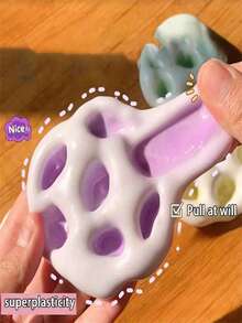 Moldable "Ice Skin" Mochi Ball: A Soft, Sticky Mochi-Like Texture Pressure Relief Toy With A Slow Rebound Feel. Made Of TPR Material To Simulate The Texture Of "Ice Skin" Mooncakes. These Adorable Dessert-Themed Stress Relief Balls Are Great As Office Desk Decor, Travel Essentials, And Birthday Or Party Gifts. - Multicolor - View 2