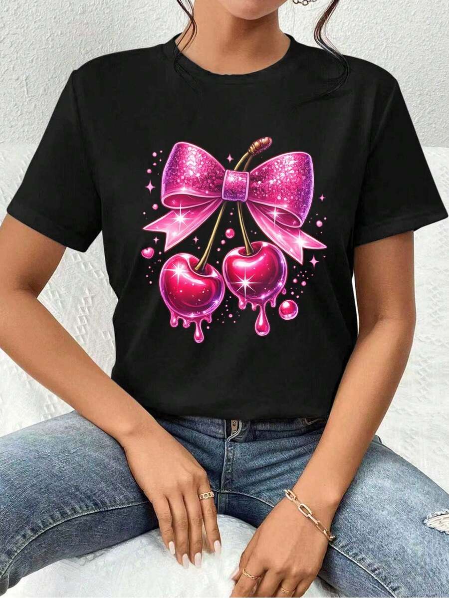 Women T-Shirts - Black - View 1