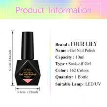 FOUR LILY 3件組 10ml 馬卡龍色凝膠指甲油套組，無HEMA、無TPO半永久可卸除UV凝膠指甲油，持久、無鉛DIY美甲裝飾，美甲沙龍與居家美甲護理用品 - 彩色 - 查看 10
