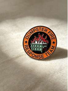 1/5/10pcs Assorted Enamel Interesting Pins, Cute & Fun Brooch, Suitable For Office And Daily Accessories. Can Be Given As Fun Pin Gifts To Colleagues, Bosses, Friends And Classmates. - Orange - View 8