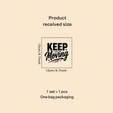 1pc KEEP MOVING Text Light Switch Stickers Black Soccer Game Light Sticker Self Adhesive Suitable For Decorating Living Rooms, Bedrooms, Studies, Bathrooms, And Kitchens. Perfect For Creating A Atmosphere And Ideal For Holiday Decorations - A - View 12