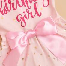 1pc Birthday Girl Pet Dog Dress, For Small/Medium Dog Cat Birthday Party Outfit, Fashionable Photo Shoot Attire, Breathable & Comfortable - Pink - View 6