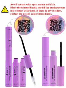 376件套个人睫毛嫁接套装，DIY家用睫毛嫁接，化妆睫毛嫁接，睫毛胶水，睫毛夹，睫毛刷，睫毛嫁接，单根假睫毛，睫毛，假睫毛 - 黑色 - 查看 4