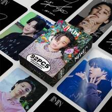 Bộ quà tặng JIMIN Fankit 92 món (60 thiệp + 32 sticker), thiệp LOMO hai mặt, thiệp chúc mừng, bookmark, quà tặng ngày lễ, quà Giáng sinh. - Bộ - Xem 9