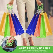 Free Shipping On 1 Piece Of Food Carrying Handle, Household Daily Use Food Bag Holder, Plastic Handle Card Holder, Effortless And Portable Plastic Food Carrying Handle, Shopping Bags, Grocery Bag - B - View 7