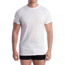 Q-EN Men Undershirt Tops - White - View 1