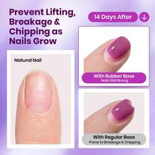 6PCS 15ML Beetles Rubber Base Gel Nail Polish Set, Milky Pink Purple Nude Shades, 5-In-1 Strengthening Builder Base Coat, Flexible Long Lasting Soak Off UV LED Gel, Mother's Day Manicure Gifts For Mom - 6PCS 15ML Milky Pink Purple Nude Gel - 查看 6