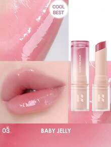 HOLIKA HOLIKA Son bóng dạng thỏi Shiny Glow Solid Lip Gloss 03 BABY JELLY, chất son kem chuyển hóa thành son bóng, màu son bóng cao cấp, dưỡng ẩm và không gây khô môi, lớp finish dạng thạch lấp lánh, phong cách trang điểm Hàn Quốc dễ thương, lâu trôi, không phai màu, không dính cốc, kết cấu nhẹ, lớp finish bóng mượt, dưỡng ẩm, dành cho người mới bắt đầu, dùng hàng ngày cho nữ, mỹ phẩm Hàn Quốc, trang điểm Hàn Quốc, quà tặng, 4.5g/0.15oz - 03 THẠCH CHO BÉ - Xem 7