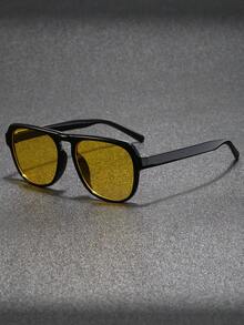 1 Pair Multi-Color Frame Decorative Transparent Glasses, Suitable For Daily Life, Back To School, Street Photography, Weekend Outfits, And Other Occasions, Fashionable Accessory. - Multicolor - View 8