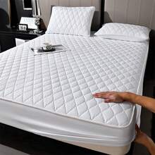 1pc Soft Luxury High-Quality Mattress Protector (Pillow Case Not Included), Breathable & Cooling, Waterproof/Stain Resistant, Mother's Day Home Gift, Machine Washable, Tight Elastic Fitted Edge, Pet-Friendly, Suitable For Bedroom, Home Or Hotel Bedding Cover - White - View 1