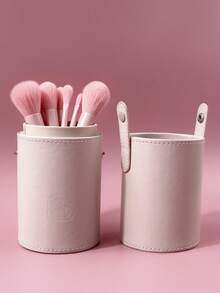 1 hộp đựng cọ trang điểm bằng da PU, dung tích lớn, tiện dụng khi đi du lịch. - Màu Xám nhạt - Xem 6