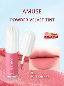 AMUSE Smooth Velvet 唇釉 06，絲絨啞光質地，遮蓋唇紋，抗暈染，2合1唇頰彩，持久顯色，便攜補妝設計。韓系美妝，3.3g / 0.11oz - 06 - 查看 2
