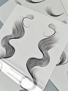 3 miếng hình xăm tạm thời mô phỏng tóc tự nhiên, chống thấm nước và lâu trôi, nhiều kiểu tóc xoăn và bồng bềnh, che khuyết điểm đường chân tóc, hình dán trang trí tóc unisex. - màu đen - Xem 9