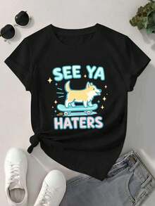 Women T-Shirts - Black - View 2