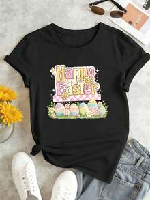 Women T-Shirts - Black - View 2
