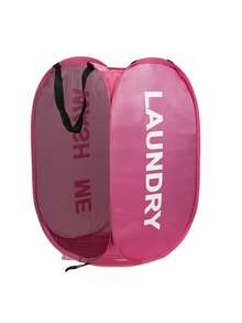1pc Large Capacity Foldable Laundry Basket - Breathable Mesh Panel, Minimalist Solid Color Design Dirty Clothes Storage Basket, Suitable For Storing Clothes, Laundry Basket - Multicolor - View 14