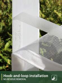 DIY Zipper Window Screen Kit, Nano PP Mesh Window Screen With Self Adhesive Hook And Loop Tape, Easy Installation No Drill, Breathable Fine Mesh Fly Screen With Zipper Opening For Easy Access, Removable Reusable, Black And White Options - White Zipper Screen - View 6