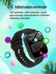 Smartwatch, 1.83-Inch Multifunctional Sports Smartwatch, Featuring Wireless Calling/Music, Message Notifications, Pedometer, Sedentary Reminders, And Multiple Watch Face Wallpapers. Suitable For Both Men And Women, Compatible With Android And IOS. Perfect As A New Year Gift. - View 5