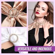 10pcs Multi-Purpose Rhinestone Scarf Rings, Daily Wear And Gift Clothing Clips - Multicolor - View 6