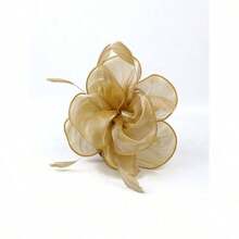 1pc Fascinators Hat Tea Party Headwear Ribbons Feathers On A Headband And A Clip For Girls And Women, Wedding Items, Hair Accessories, Tiny Hats, Derby Hat, Gifts, Gala Night - Nhiều màu - Xem 9