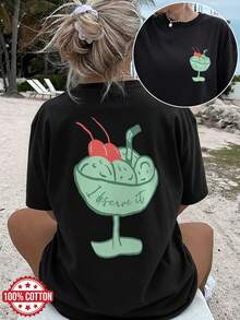 Plus Size T-Shirts - Black - View 6