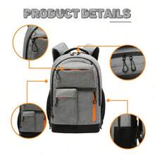 1pc Teenage Boys' Backpack, 15.6 Inch Laptop Backpack With Large Capacity And Compartments - Men's Backpack - View 6