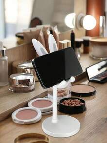 2026 Nuevo soporte de teléfono con forma de conejo lindo | Soporte rosa con altura ajustable, soporte de escritorio para teléfonos y tabletas de 4 a 10 pulgadas de Apple y Android | Decoración de escritorio adorable, esencial para mujeres | Práctico y lindo, ideal para estudiar, trabajar y ver videos | El mejor regalo para el Día de San Valentín, Pascua y el Día de la Madre - Multicolor - Ver 5