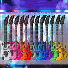 1/2/3/4/5/6/7/8/9/10/20pcs Inflatable Guitar, Rock Guitar Prop, Rock Music Party Decor, Inflatable Adult Guitar, Pool Party, Pool Floating Guitar, Guitar Prop, Wedding & Photo Booth Prop, Birthday Party Decor, Home Decor, Party Supplies, Guitar Gift, Birthday Gift, Holiday Decor, Retro Rock - Multicolor - View 11