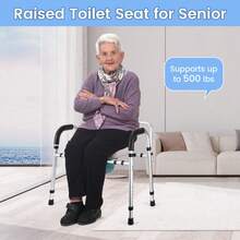 Toilet Seats - Toilet Riser Seat With Armrests - View 6