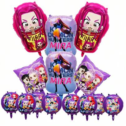 קישוט בלונים בסגנון קיי-פופ, בלונים דקורטיביים למסיבת נושא, מסיבת יום הולדת לילדים של בנות דיסקו מגניבות, בלוני לטקס, בלוני מספרים, ציוד למסיבת טבילת תינוקות, מתנות ובלוני צעצוע