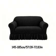 1Pc Cushion Covers, Elastic Living Room Sofa Covers, Cuprecamas, Suitable For Room Decor, Headboard, Headboard Cover, Bedroom Acesories, Cushion, Couches For Living Room, Recliner Chair Cover, Home Decor - 黑色 - 查看 8