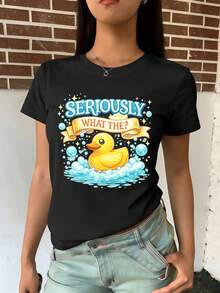 Women T-Shirts - Black - View 2