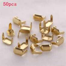 50pcs Belt Loop Prong Rivets,Metal 2-Prong Connecting Studs For Leather Belts, Bag Straps, DIY Craft Repair Accessories, Multi-Color Options - Photo Color - View 8
