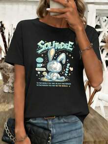 Women T-Shirts - Black - View 1