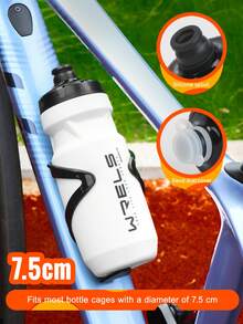 1 Stück 20oz Fahrrad Trinkflasche - einfarbige Outdoor-Lässig Trinkflasche, Ein-Touch-Öffnung wiederverwendbarer Schnappdeckel, geeignet für die meisten Rahmen - geeignet für Fitness- und Outdoor-Sportbegeisterte, der Flaschenkörper hat ein rutschfestes Muster. - Verschiedenfarbig - Übersicht 5