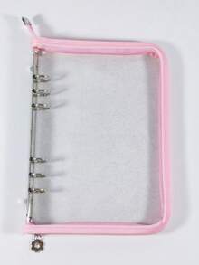 Sổ tay bìa cứng A5 có khóa kéo, bìa kim tuyến, sổ Bullet Journal kèm 10 trang PVC trong suốt có thể thay thế, văn phòng phẩm dành cho học sinh. - Nhiều màu - Xem 17
