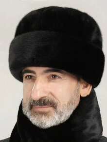 1pc Middle-Aged & Elderly Men's Faux Mink Fur Landlord Hat, Solid Color Retro Style, Warm And Windproof, Suitable For Daily Outdoor Use, Great Father's Day Gift, Essential For Winter - Landlord Hat - View 6