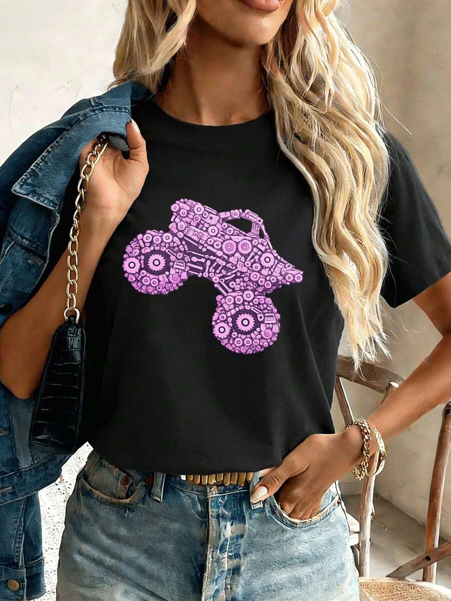 Women T-Shirts - Black - View 1