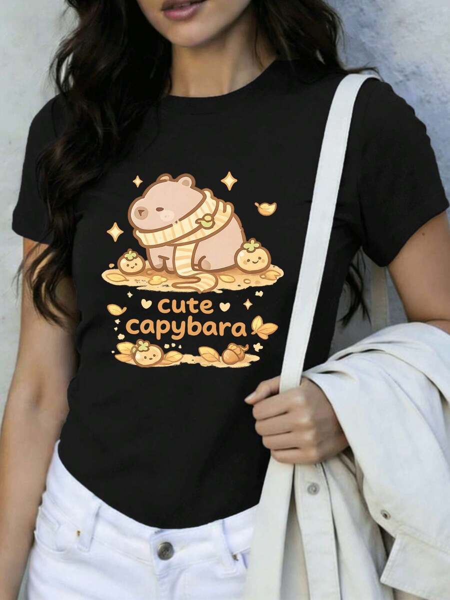 Women T-Shirts - Black - View 1