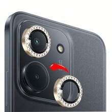 Camera Lens Protector Kit With Rhinestones For Xiaomi Poco C85 - Dorado - Ver 2