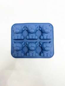 1 pieza Molde de silicona de 5.9 pulgadas para hacer cubitos de hielo con forma de vaca de las tierras altas - Bandeja de 6 cavidades, cubitos de hielo 3D lindos de vaca de las tierras altas para bebidas, fiestas y regalos, suave y fácil de desmoldar, apto para lavavajillas - Ver 14