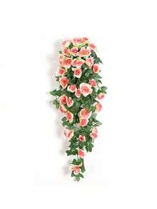 1pc Artificial Hanging Rose Decor | Bohemian Style Plastic Rose Garland Suitable For Wall, Patio, Room, Garden, Wedding And Spring Decoration, Suitable For Easter, St. Patrick's Day, Valentine's Day - Multicolor - View 16